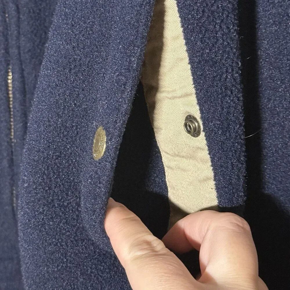 Vintage Polo Ralph Lauren Full Zip Fleece Jacket Men’s Size XXL Navy